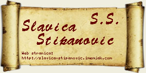 Slavica Stipanović vizit kartica